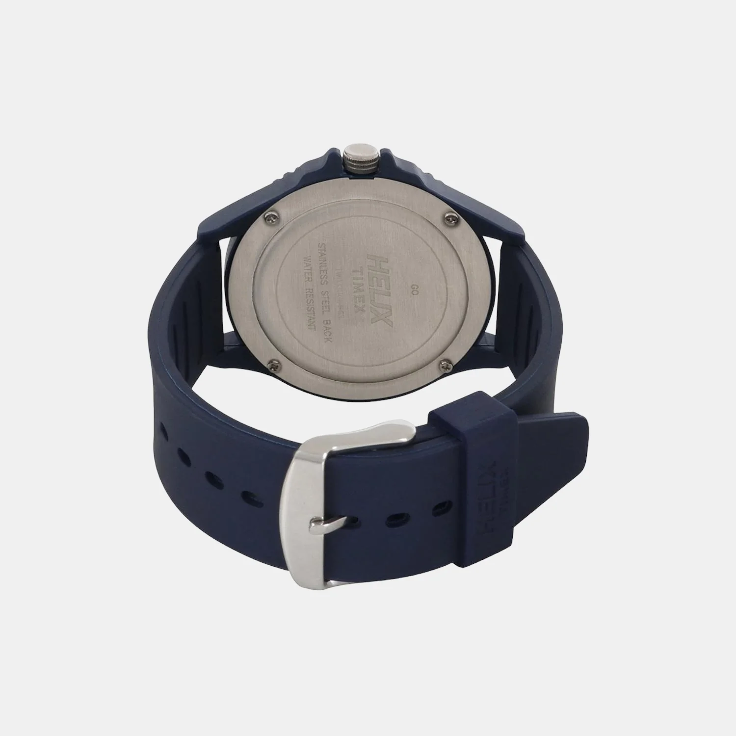 Women Quartz Blue Dial Analog Rubber Watch TW033HG04 - Image 2