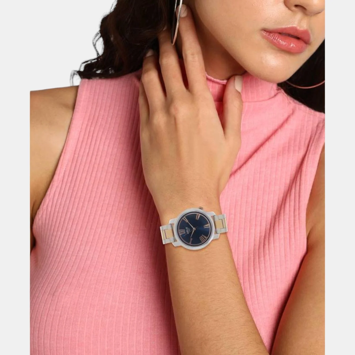 Women Quartz Blue Dial Analog Stainless Steel Watch TW032HL20 - Image 5