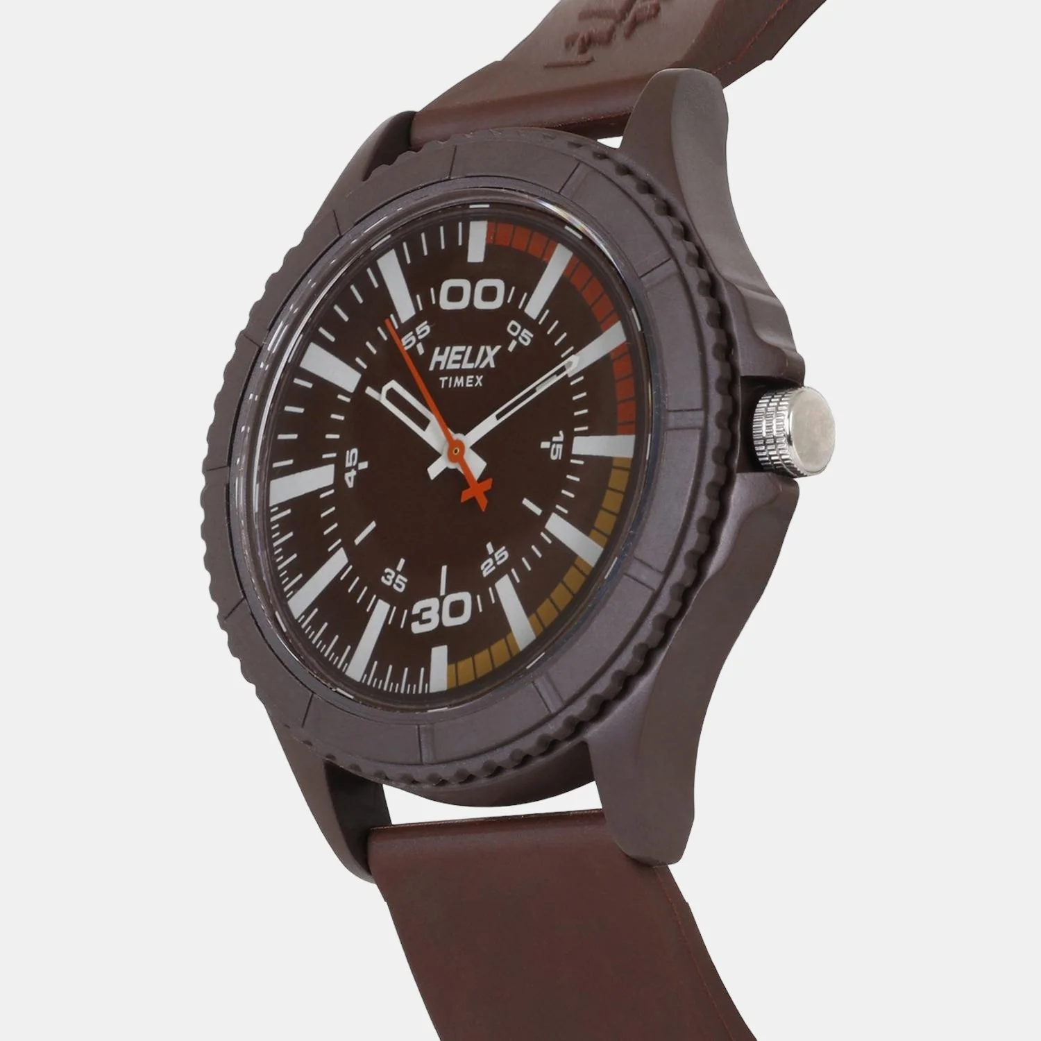Women Quartz Brown Dial Analog Rubber Watch TW033HG01 - Image 3
