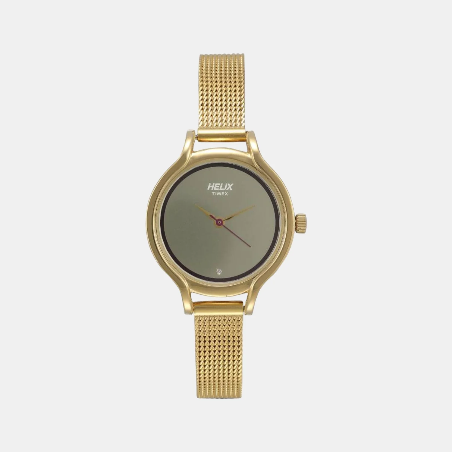 Women Quartz Gold Dial Analog Stainless Steel Watch TW027HL12