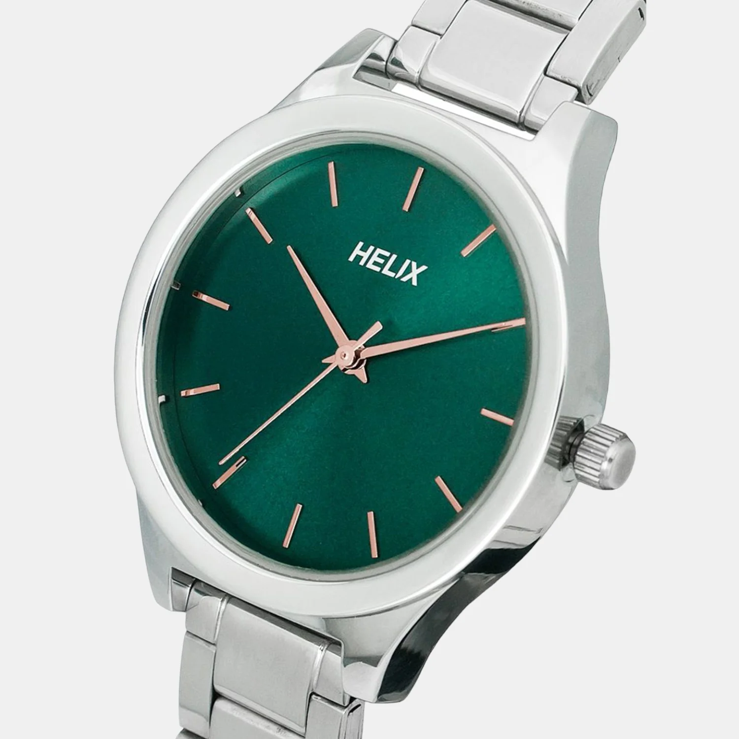 Women Quartz Green Dial Analog Stainless Steel Watch TW049HL07 - Image 5