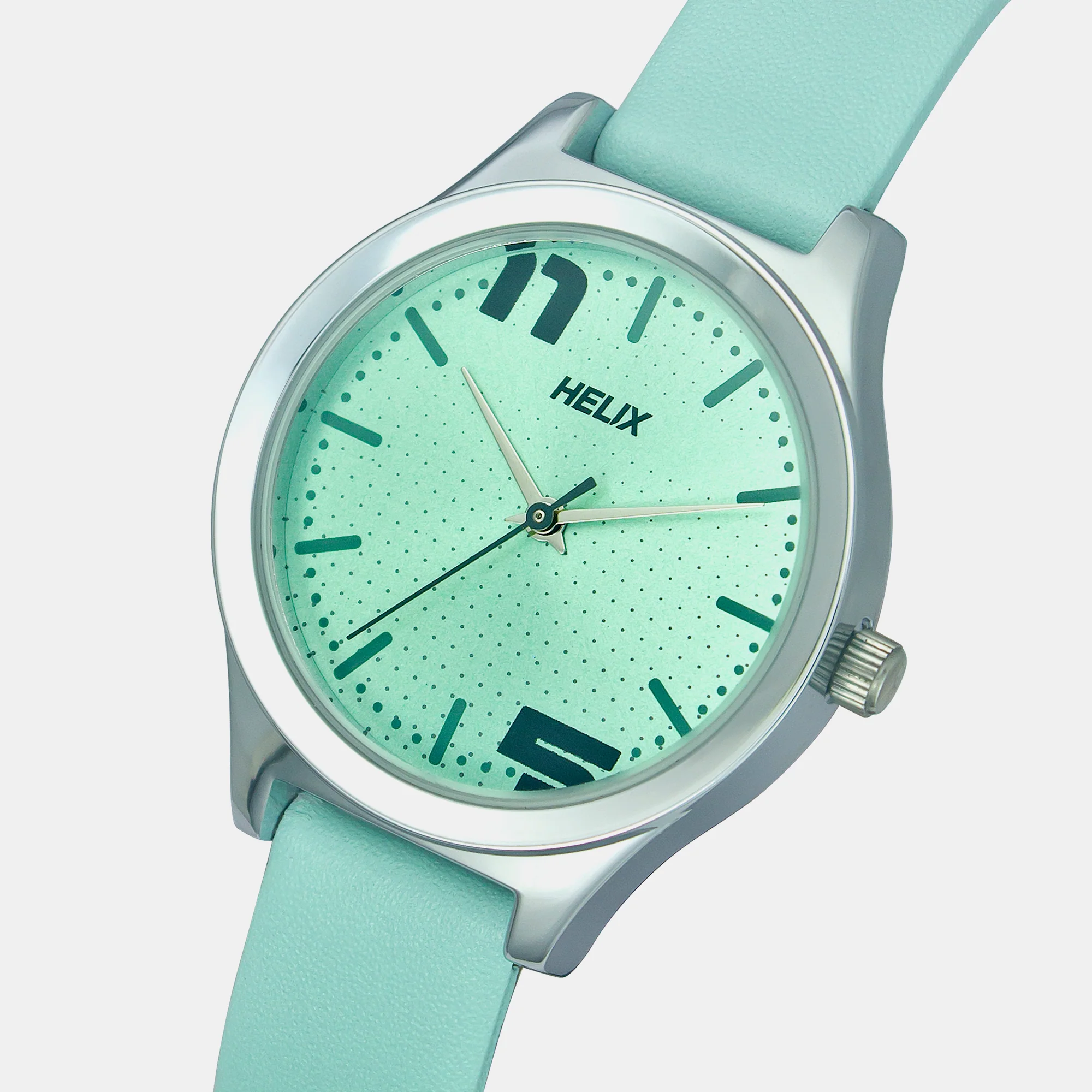 Women Quartz Mint Dial Analog Leather Watch TW049HL01 - Image 5