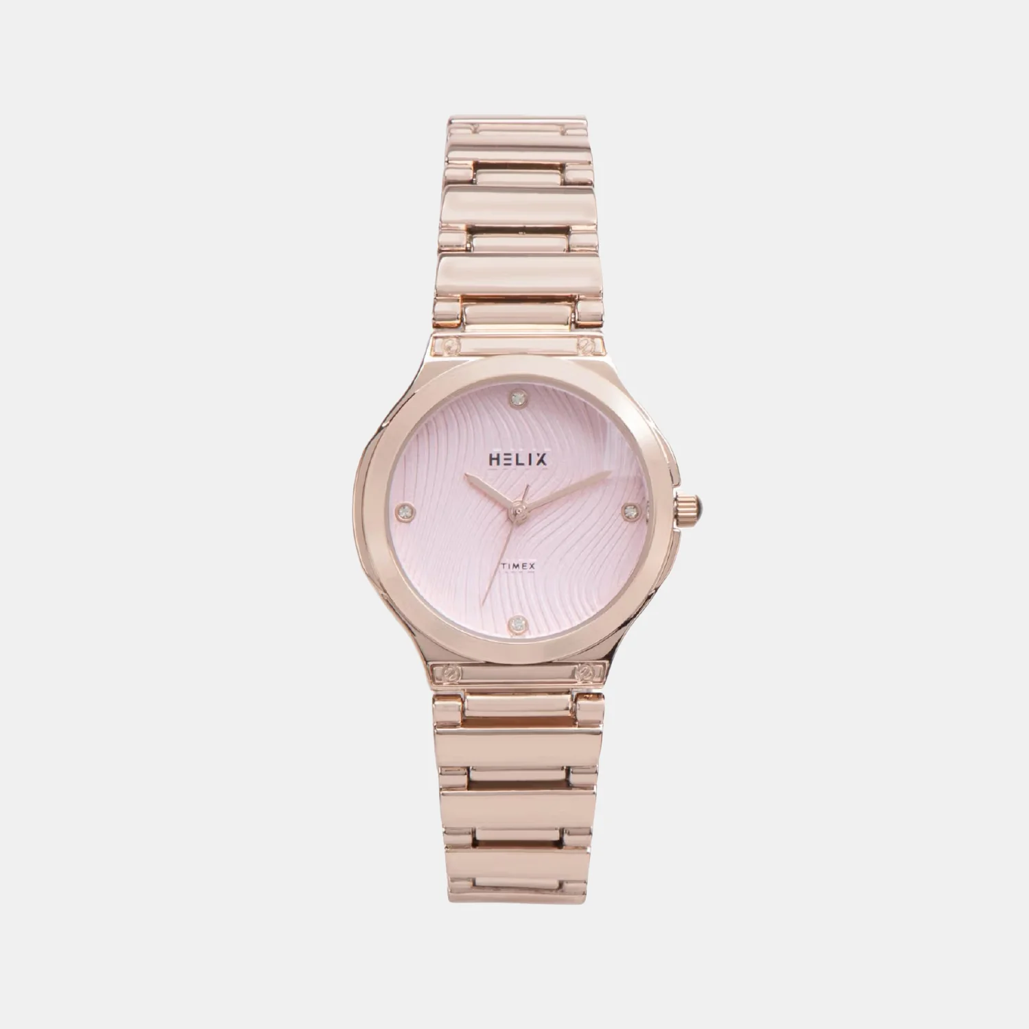 Women Quartz Pink Dial Analog Brass Watch TW066HL01T