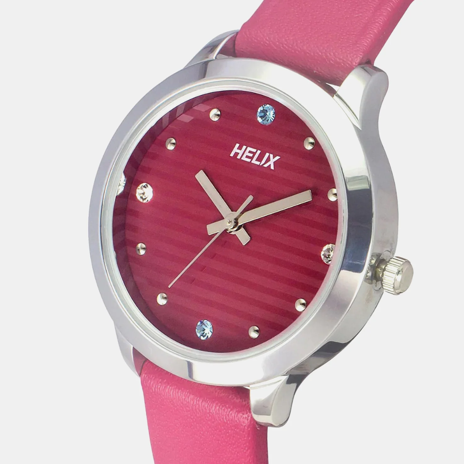 Women Quartz Pink Dial Analog Leather Watch TW022HL20 - Image 2