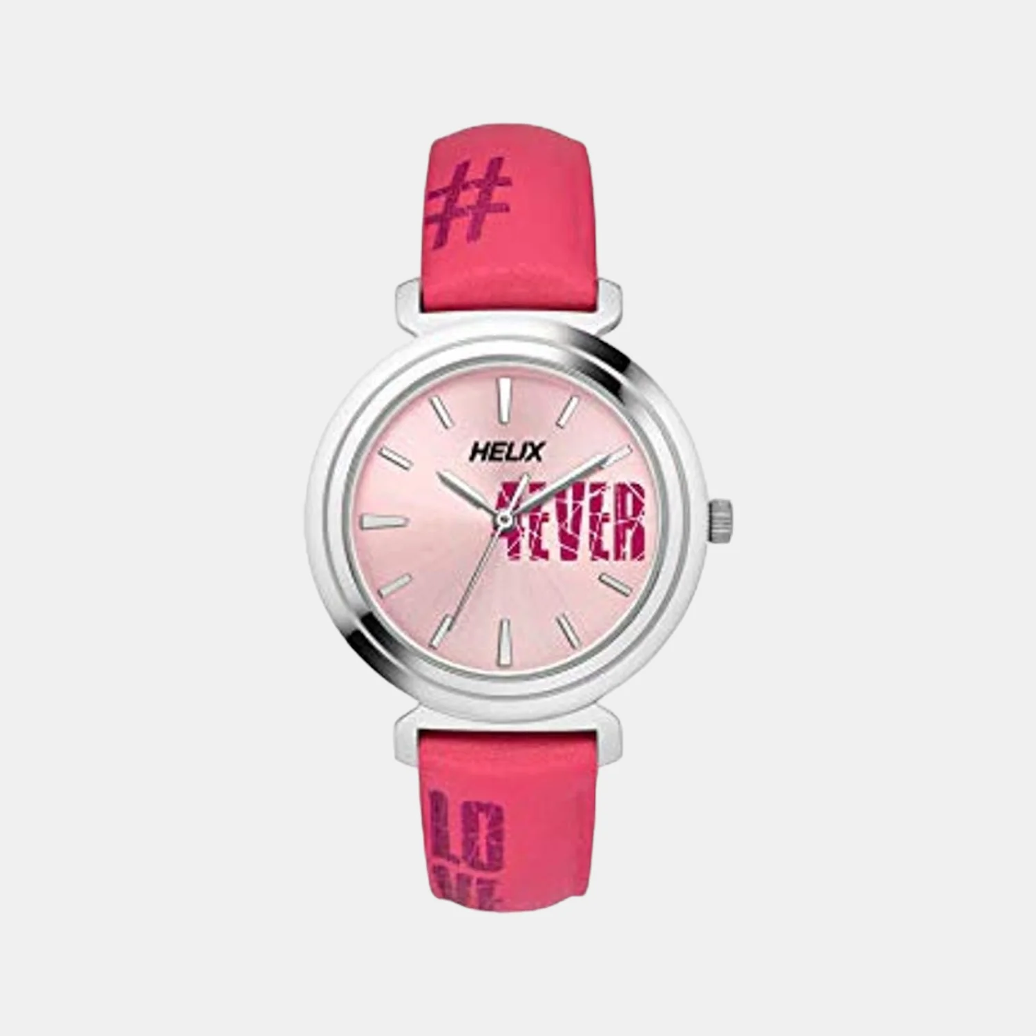 Women Quartz Pink Dial Analog Leather Watch TW045HL00