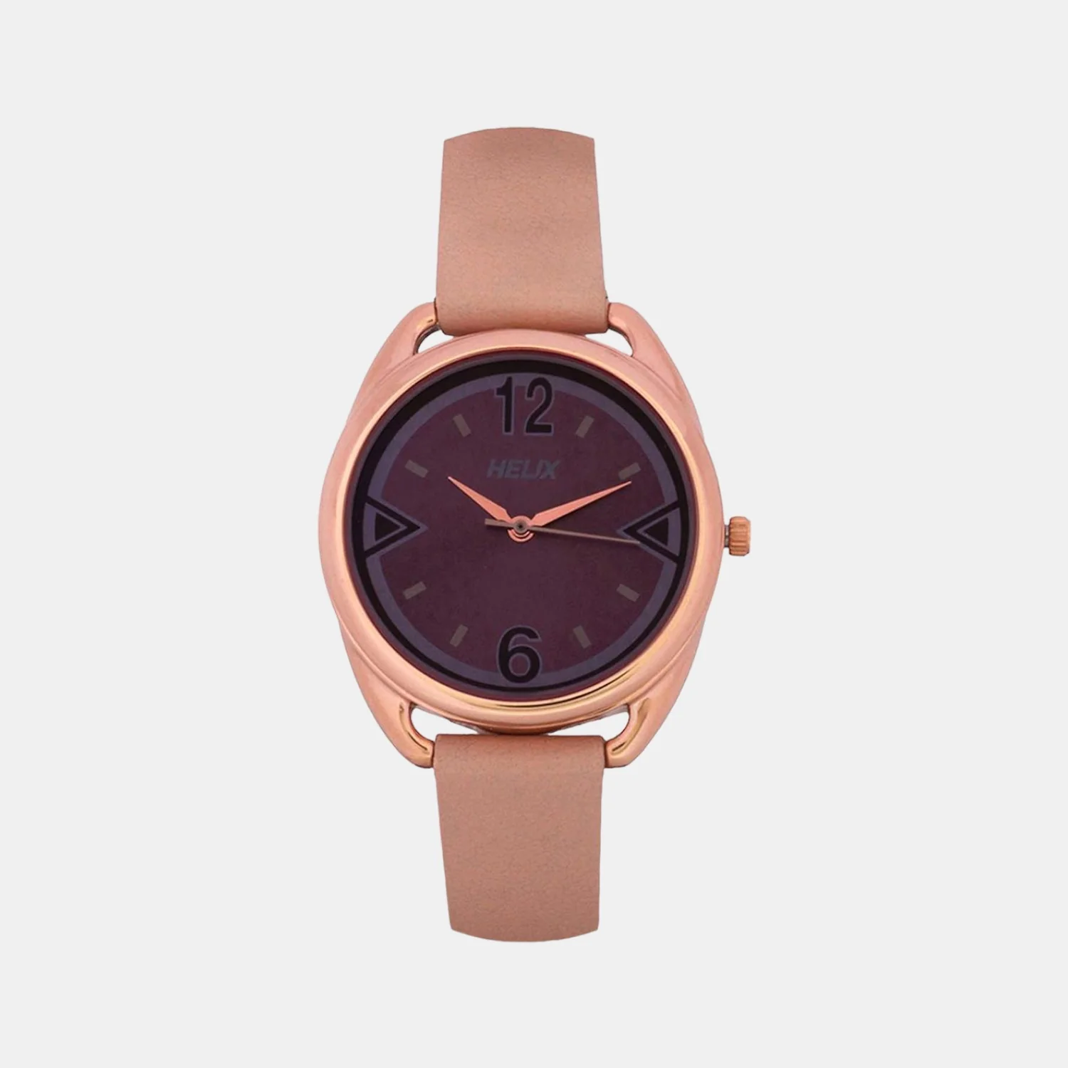 Women Quartz Purple Dial Analog Leather Watch TW043HL08