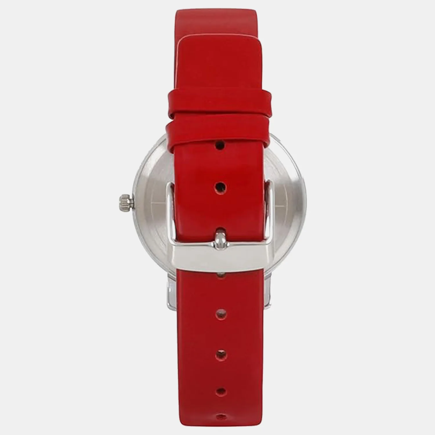Women Quartz Red Dial Analog Leather Watch TW024HL19 - Image 4