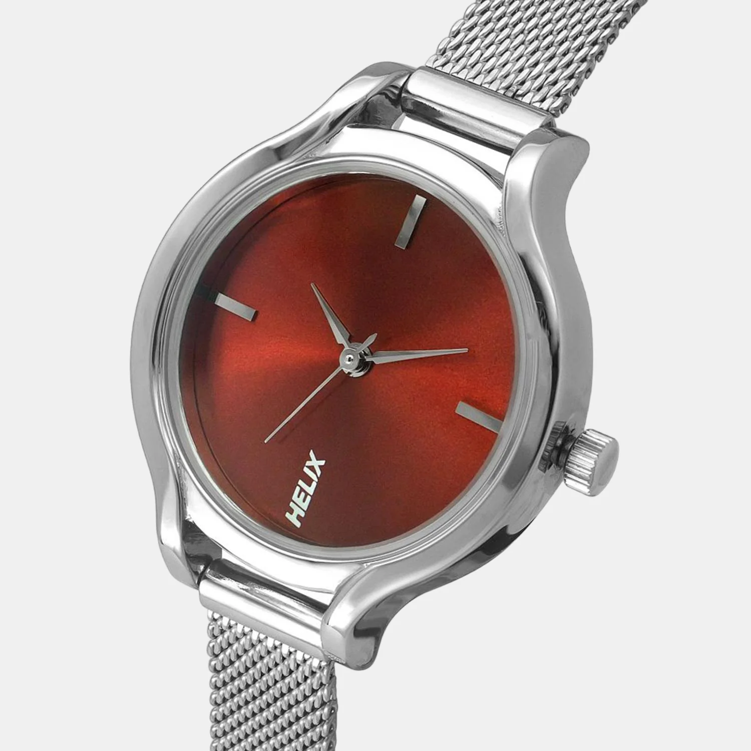 Women Quartz Red Dial Analog Stainless Steel Watch TW027HL21 - Image 5