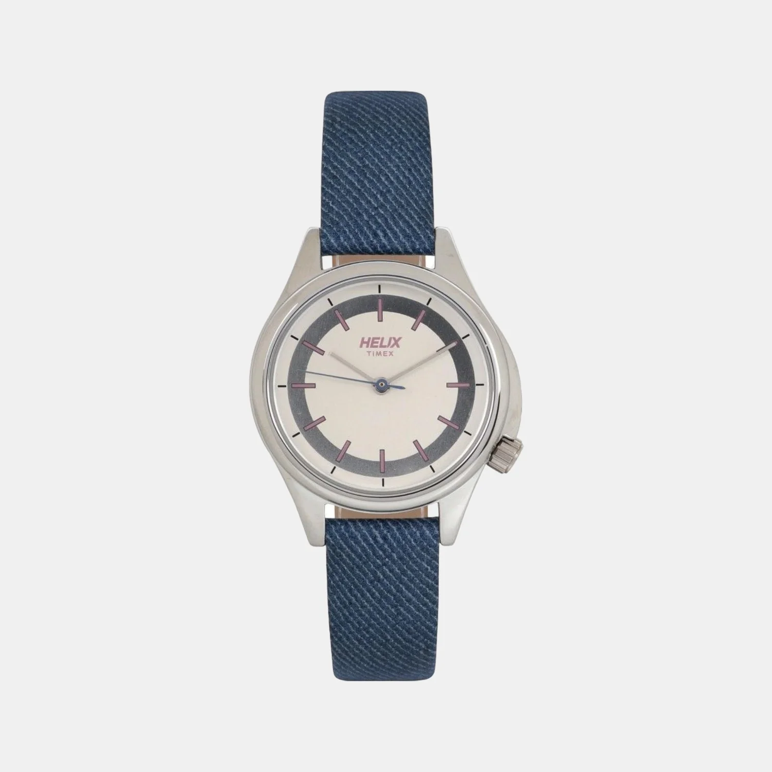 Women Quartz Silver Dial Analog Leather Watch TW037HL05