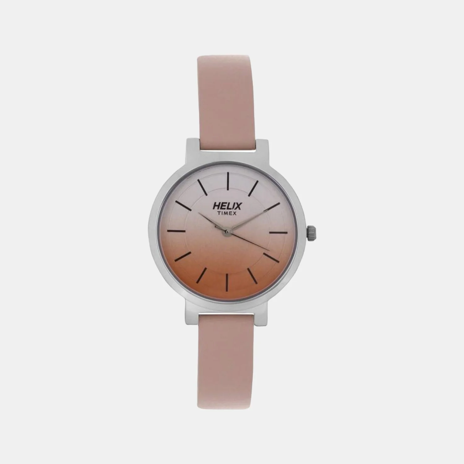 Women Quartz Silver Dial Analog Leather Watch TW041HL00