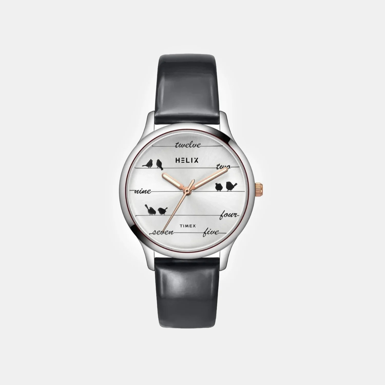 Women Quartz Silver Dial Analog Leather Watch TW060HL01T
