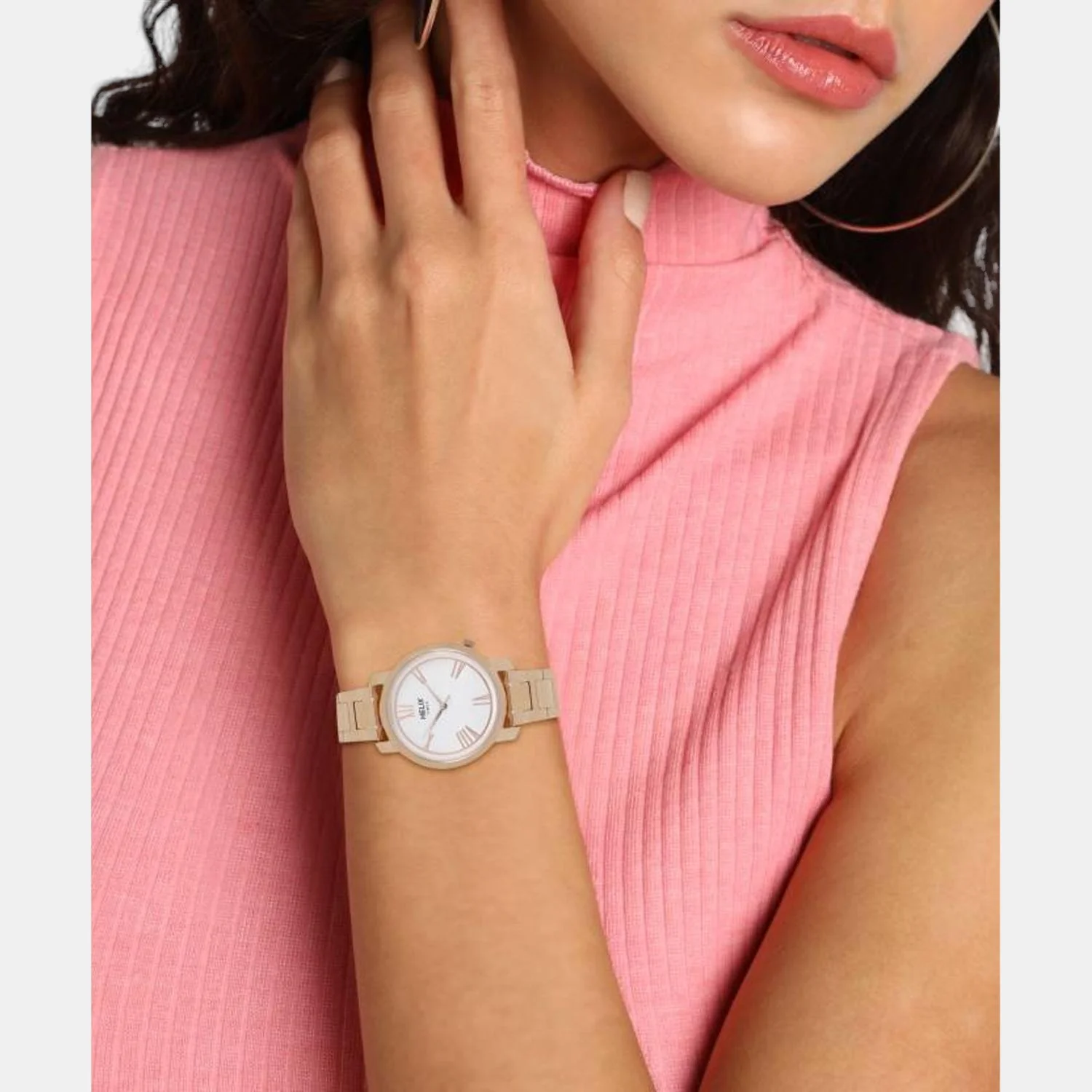 Women Quartz White Dial Analog Stainless Steel Watch TW032HL22 - Image 5