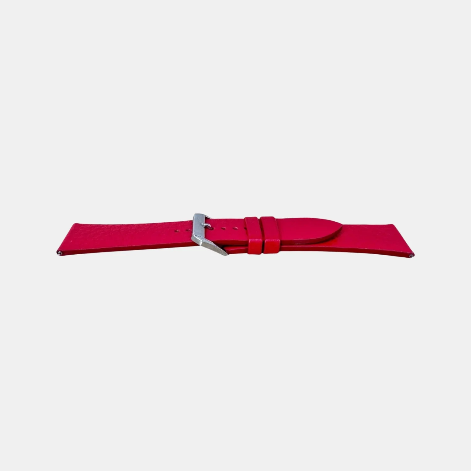 Men Italian Leather Strap VIBE - RED BERRY 22 MM - Image 3