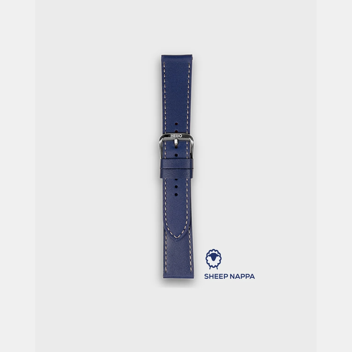 Men Sheep Nappa Leather Strap INTRO 2.0 PS - VAN GOGH BLUE 20 MM - Image 3