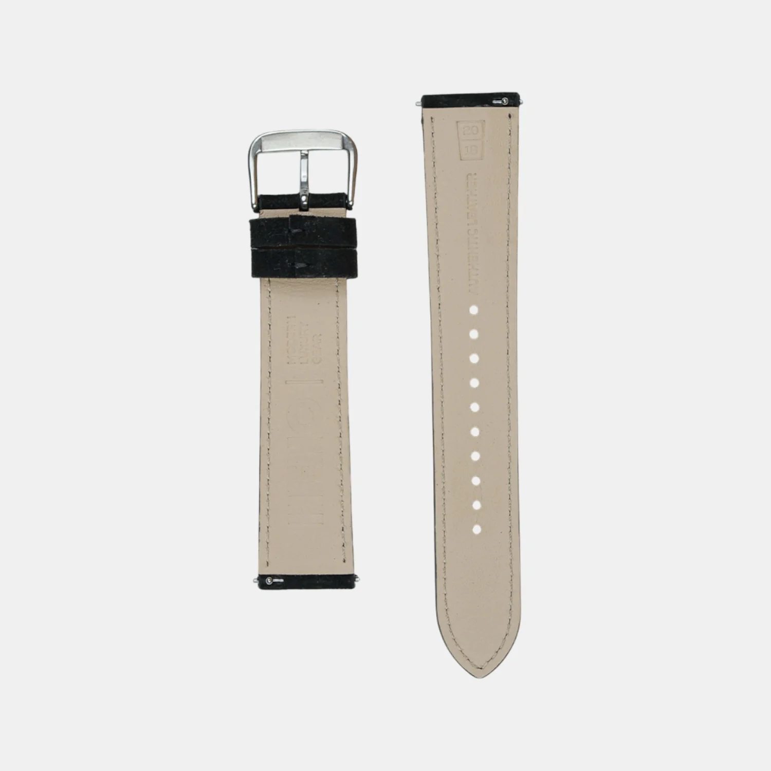 Men Suede Leather Strap GRACE IN SUEDE- WINTER NIGHT 18 MM - Image 2