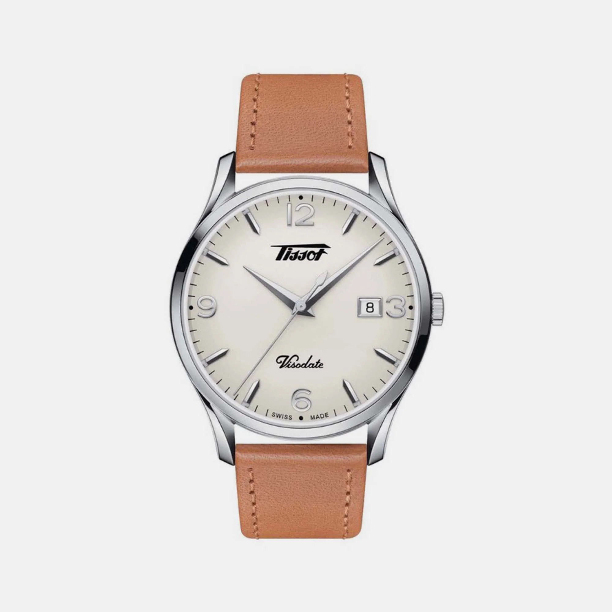 Heritage Visodate Men Analog Leather Watch T1184101627700