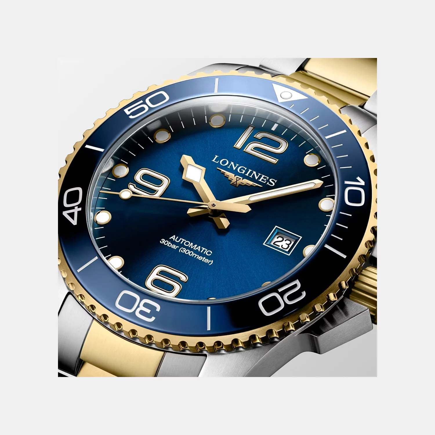 HydroConquest Men Automatic Blue Dial Analog Stainless Steel Watch L37823967 - Image 2