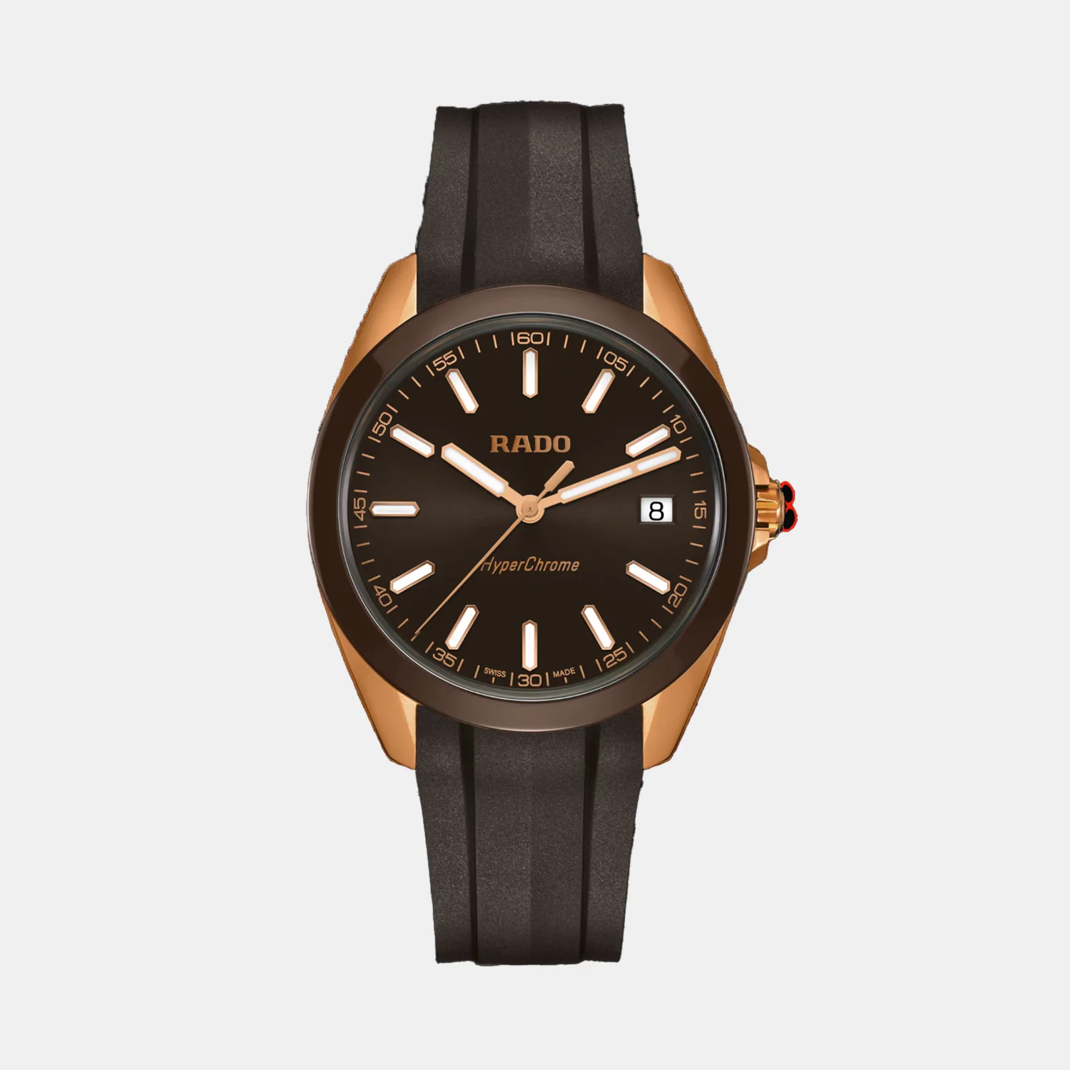 HyperChrome Men Quartz Brown Dial Analog Rubber Watch R32281309