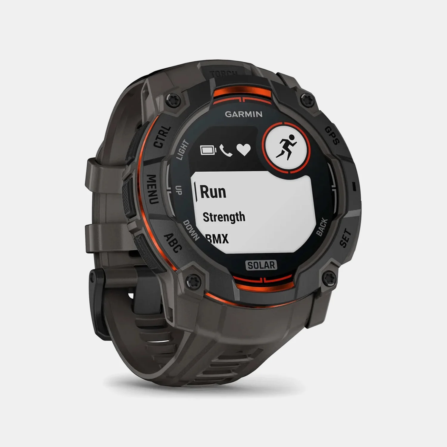 Instinct 3 Unisex Black Dial Digital Silicone Watch 010-02935-00 - Image 3