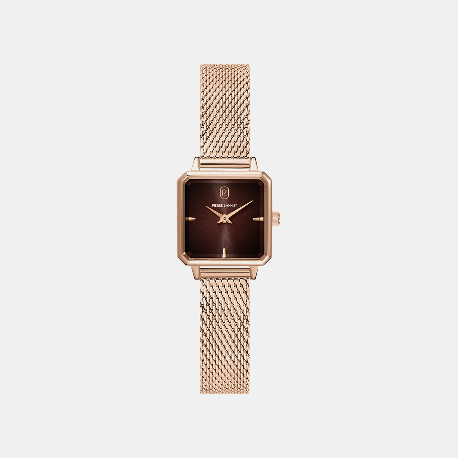 Leonor Women Quartz Brown Dial Analog Mesh Watch 168F788 - Image 3