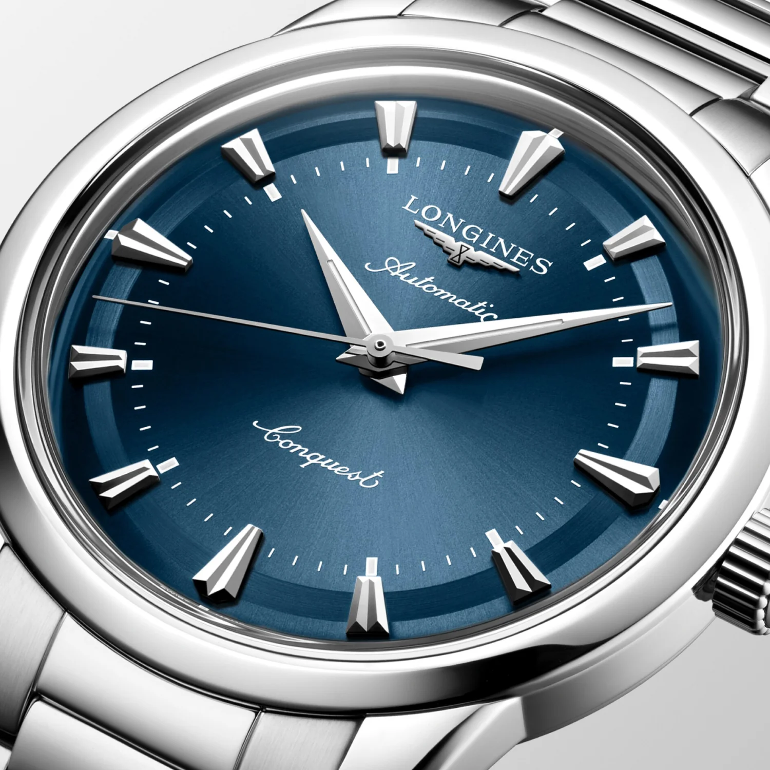 Conquest Men Automatic Blue Dial Analog Stainless Steel Watch L16504926 - Image 5