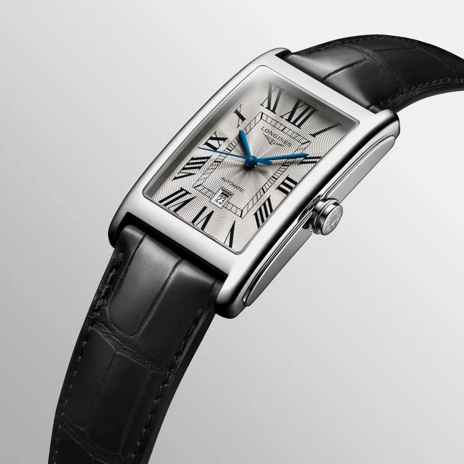 Dolcevita Men Automatic Silver Dial Analog Leather Watch L57674710 - Image 4