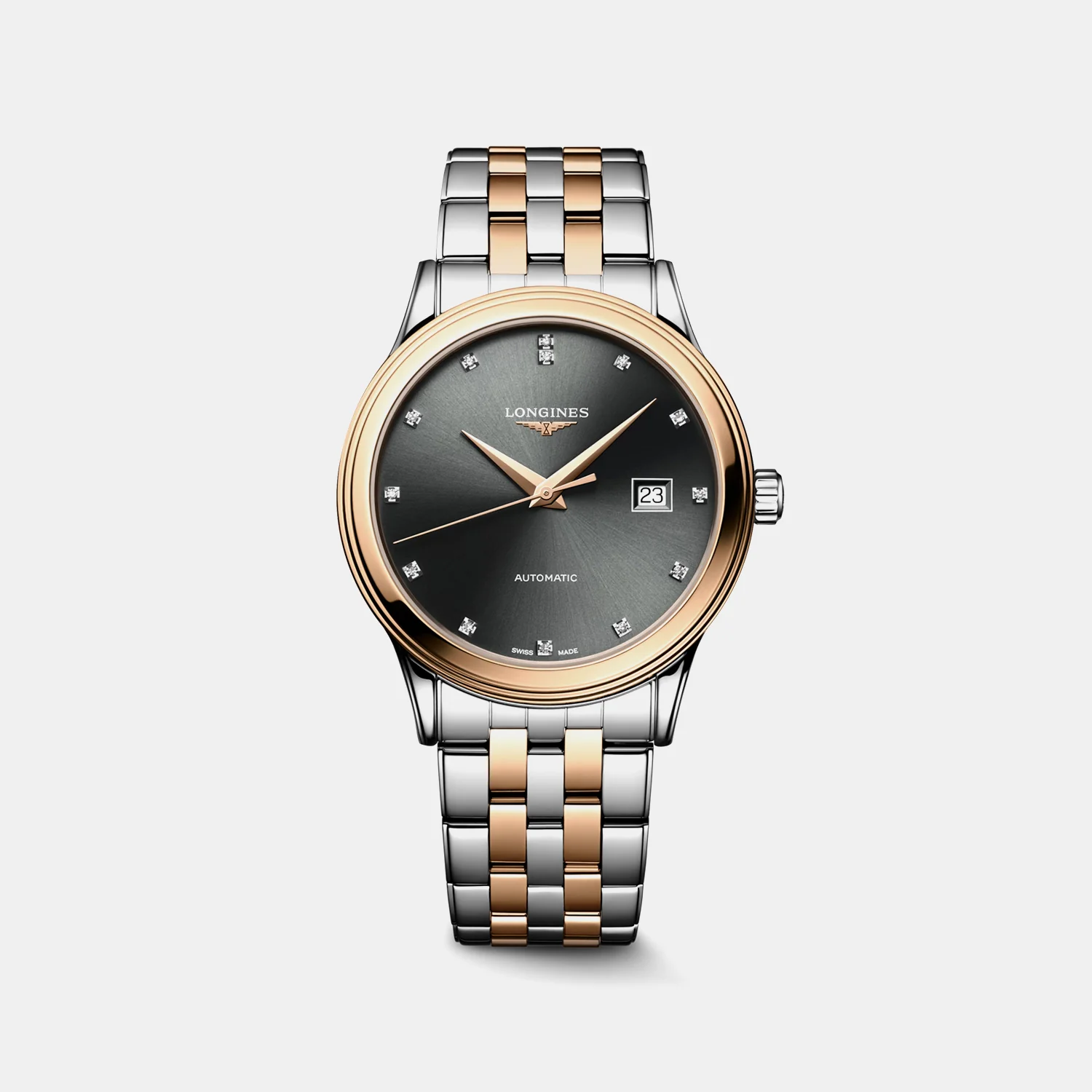 Flagship Classic Men Automatic Grey Dial Analog Stainless Steel Watch L49843777