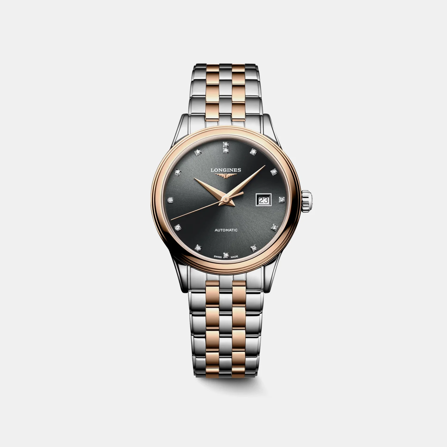 Flagship Classic Women Automatic Grey Dial Analog Stainless Steel Watch L43743777