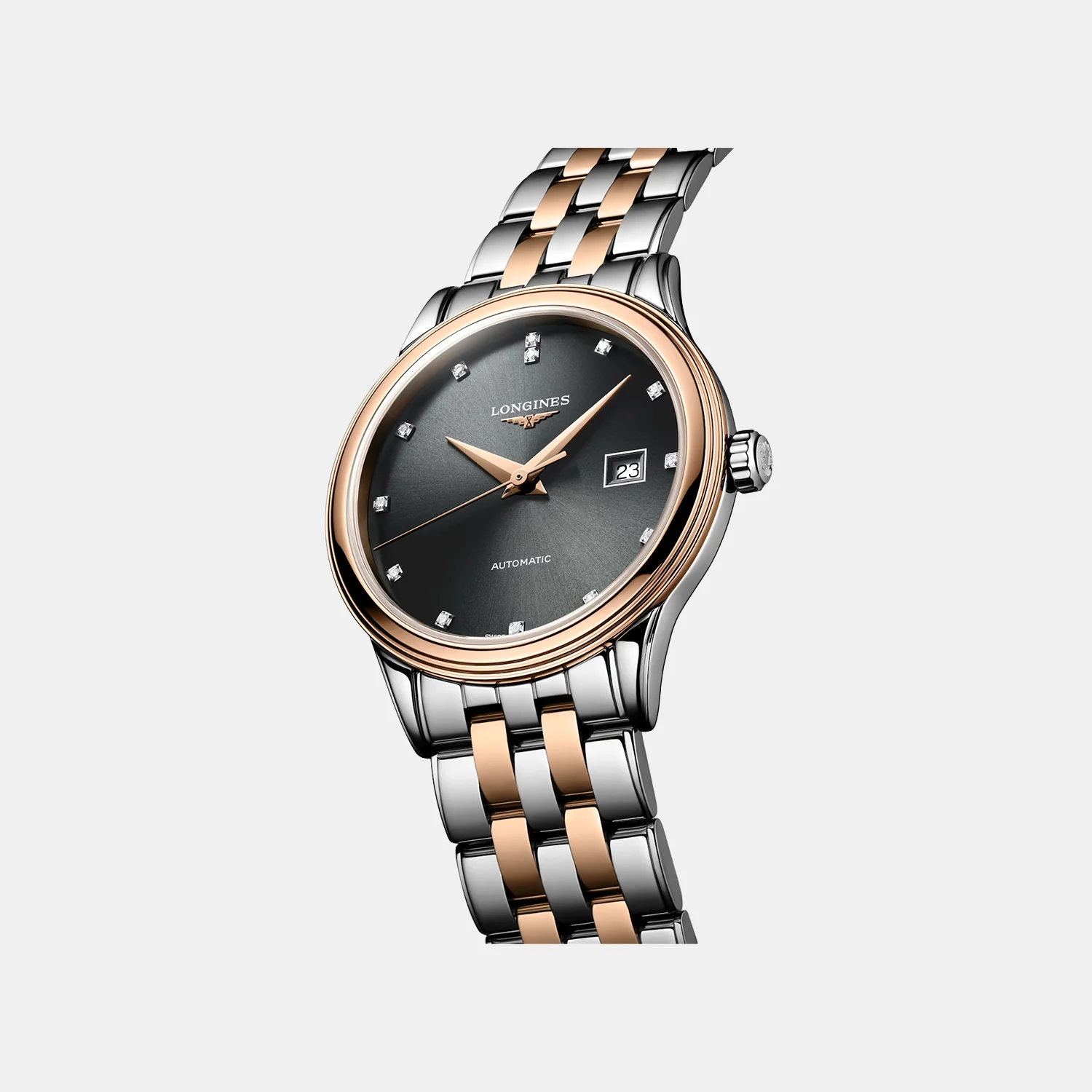Flagship Classic Women Automatic Grey Dial Analog Stainless Steel Watch L43743777 - Image 3