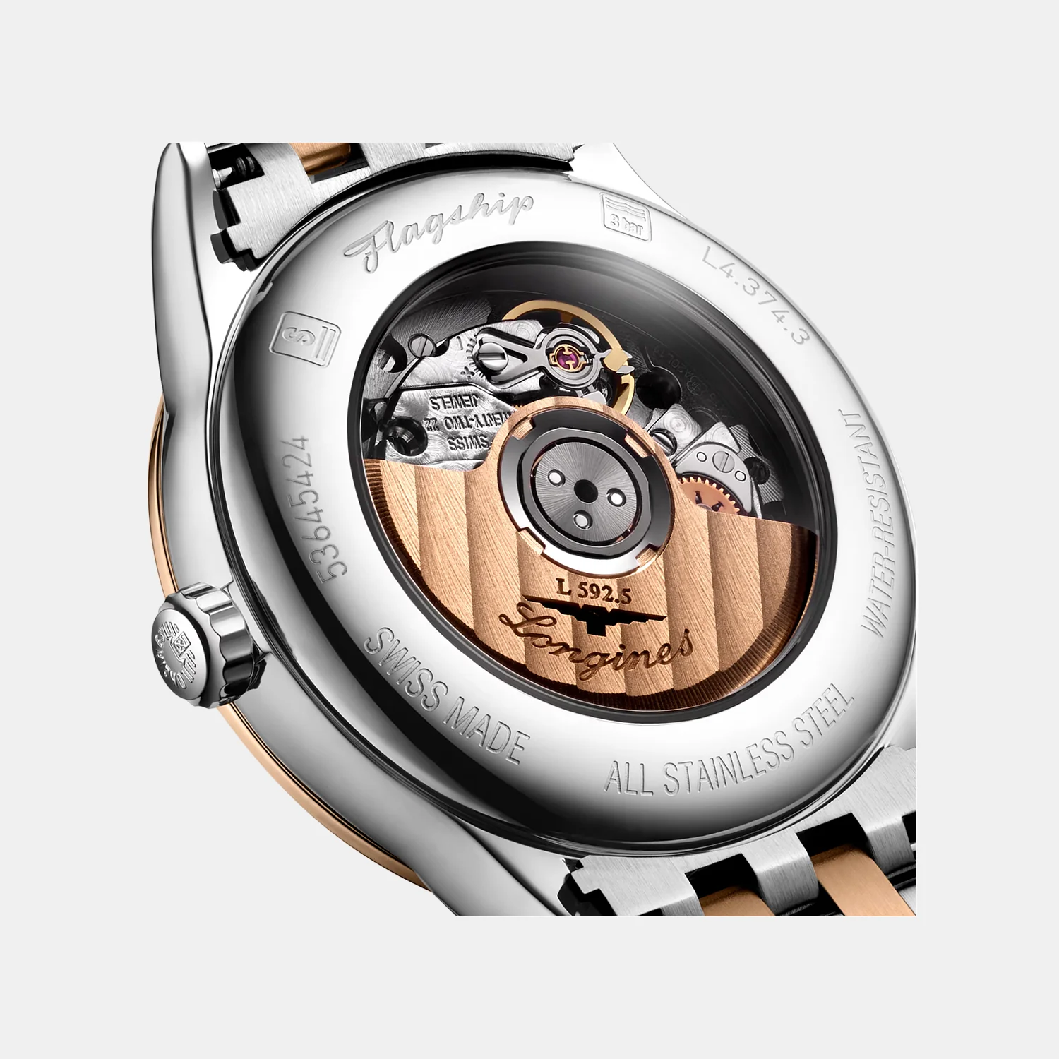 Flagship Classic Women Automatic Sunray Brown Dial Analog Stainless Steel Watch L43743087 - Image 4
