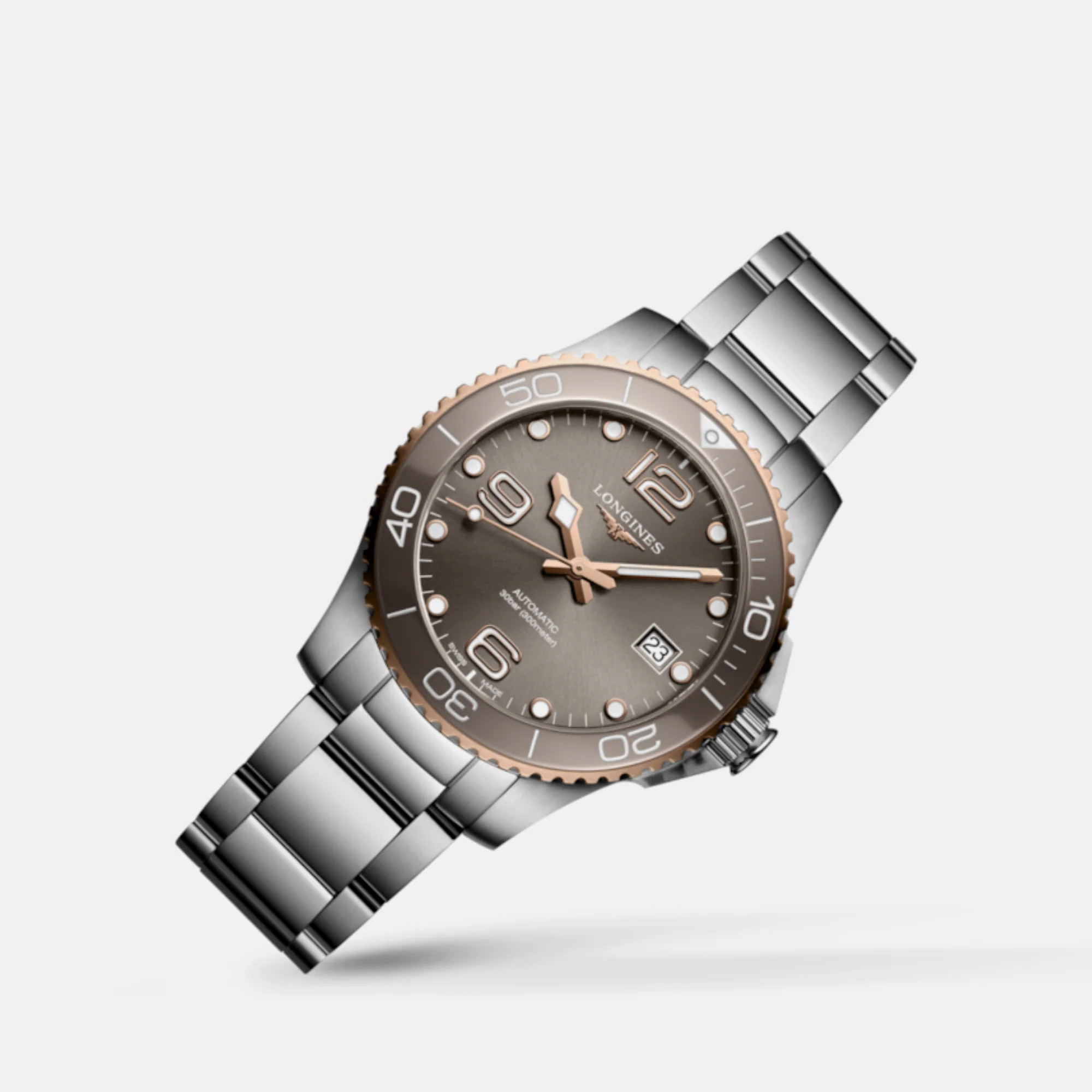 Hydro Conquest Men Automatic Grey Dial Analog Stainless Steel Watch L37803786 - Image 3
