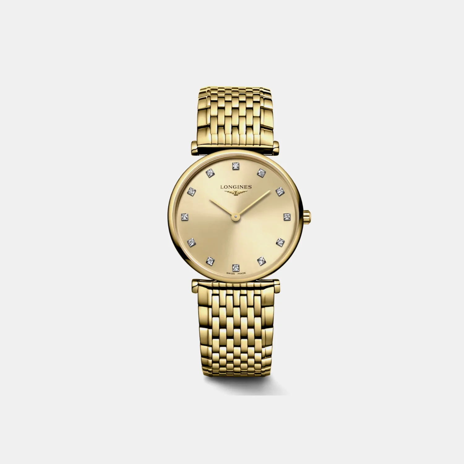 La Grande Classique De Women Quartz Gold Dial Analog Stainless Steel Watch L45122378