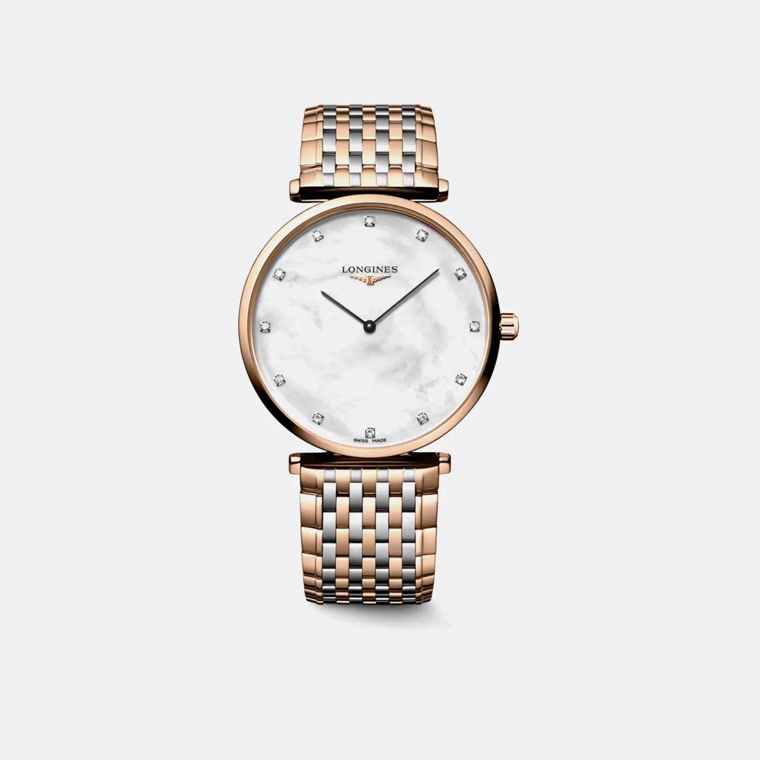 La Grande Classique De Women Quartz White Mother Of Pearl Dial Analog Stainless Steel Watch L48661977