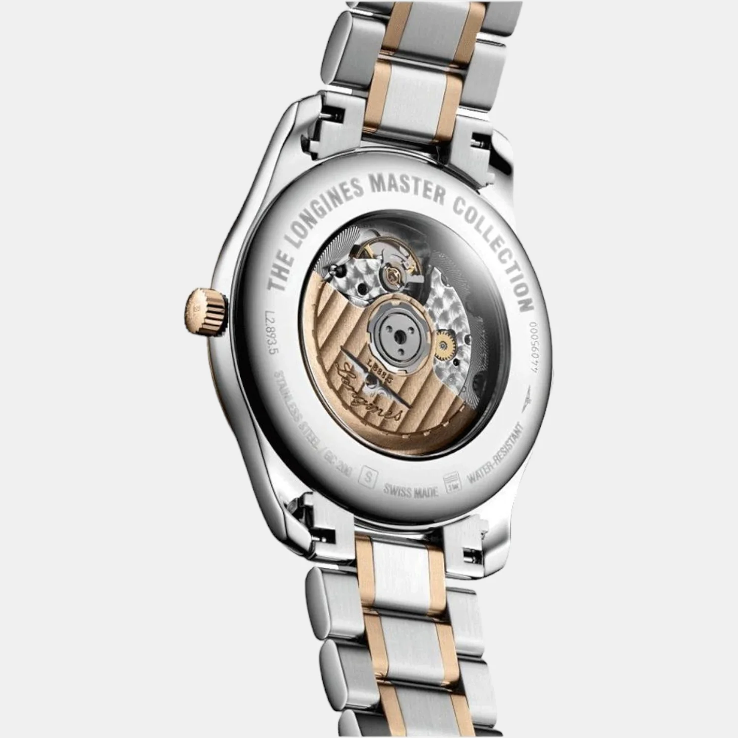 Master Collection Men Automatic Silver Dial Analog Stainless Steel Watch L28935777 - Image 4