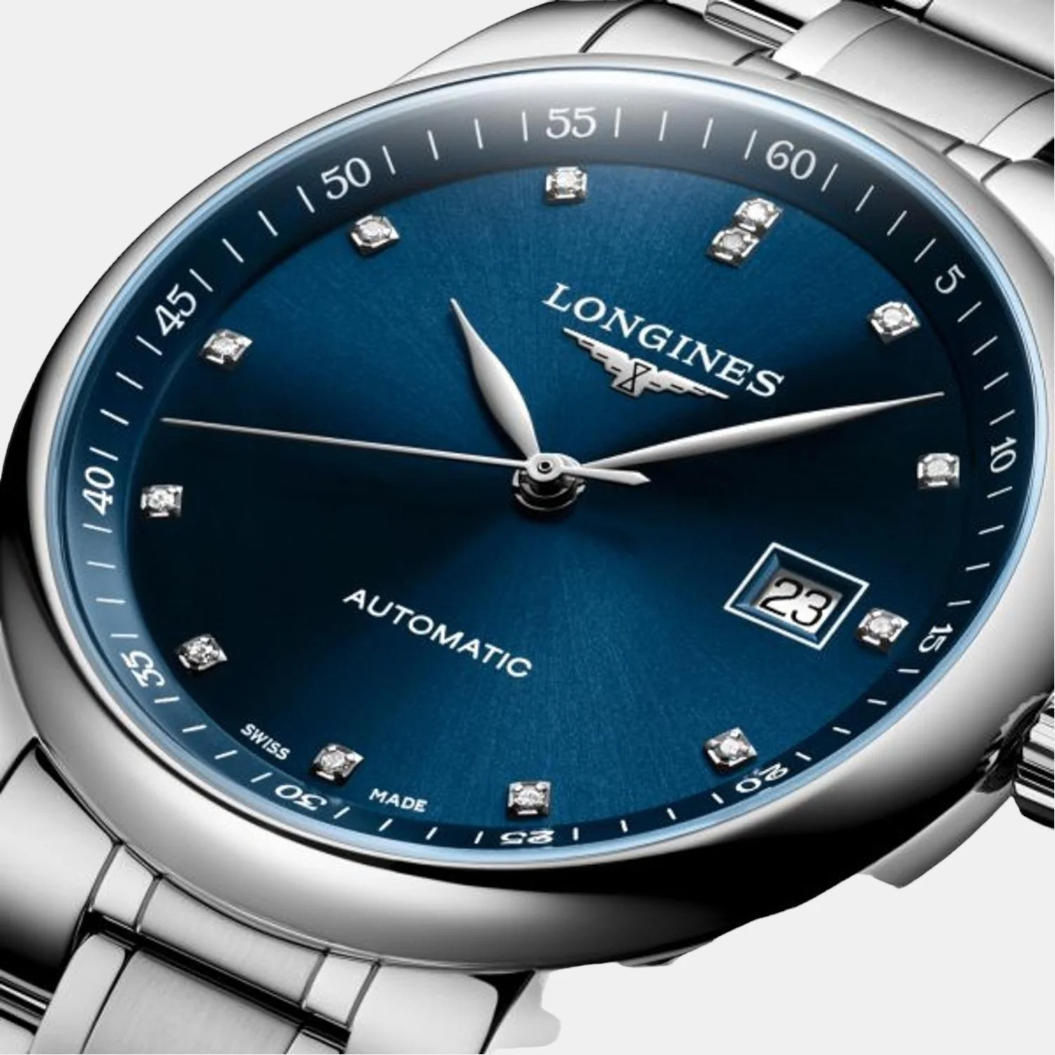Men Automatic Blue Dial Analog Stainless Steel Watch L28934976 - Image 4