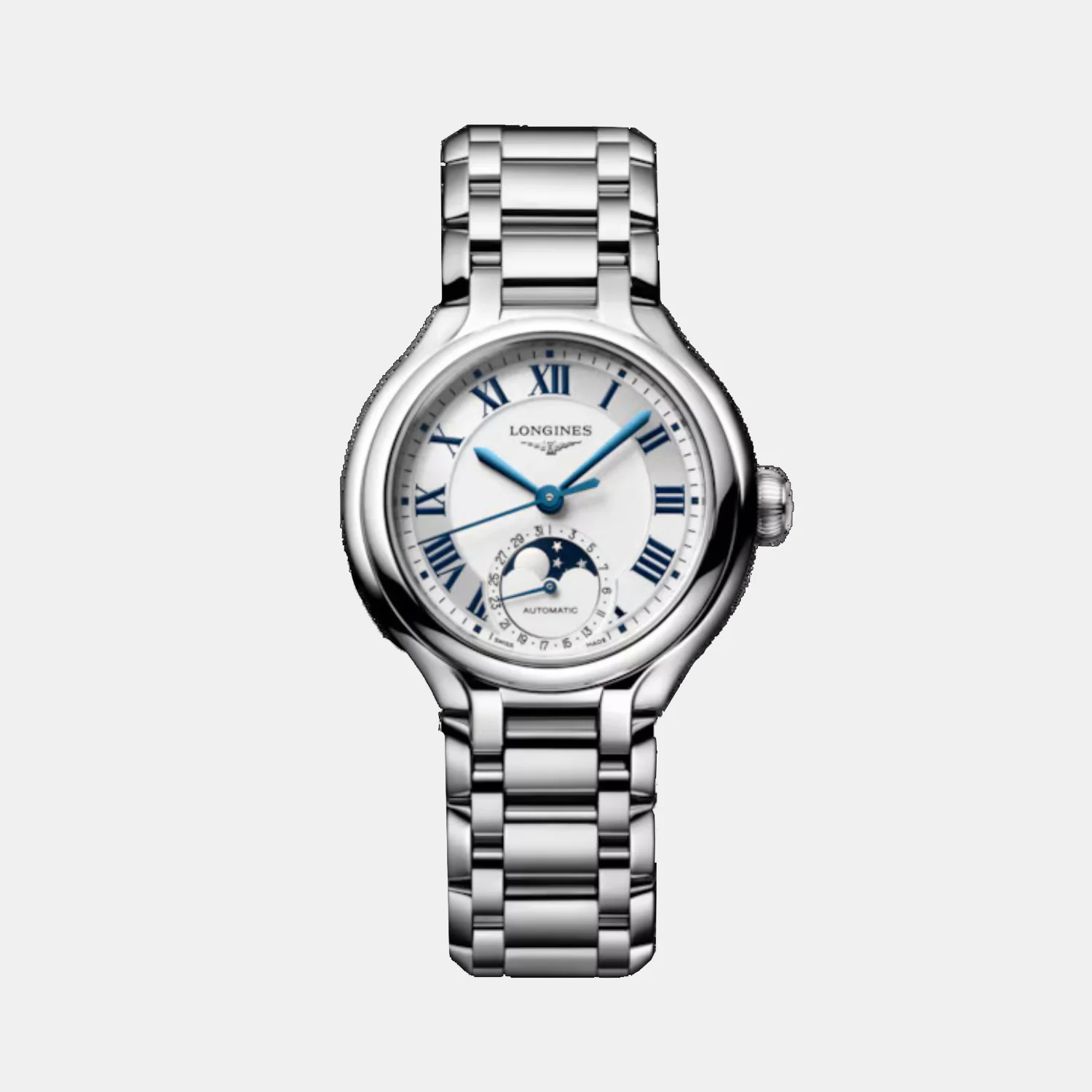 Primaluna Moonphase Women Automatic Opaline Ivory Dial Analog Stainless Steel Watch L81264716