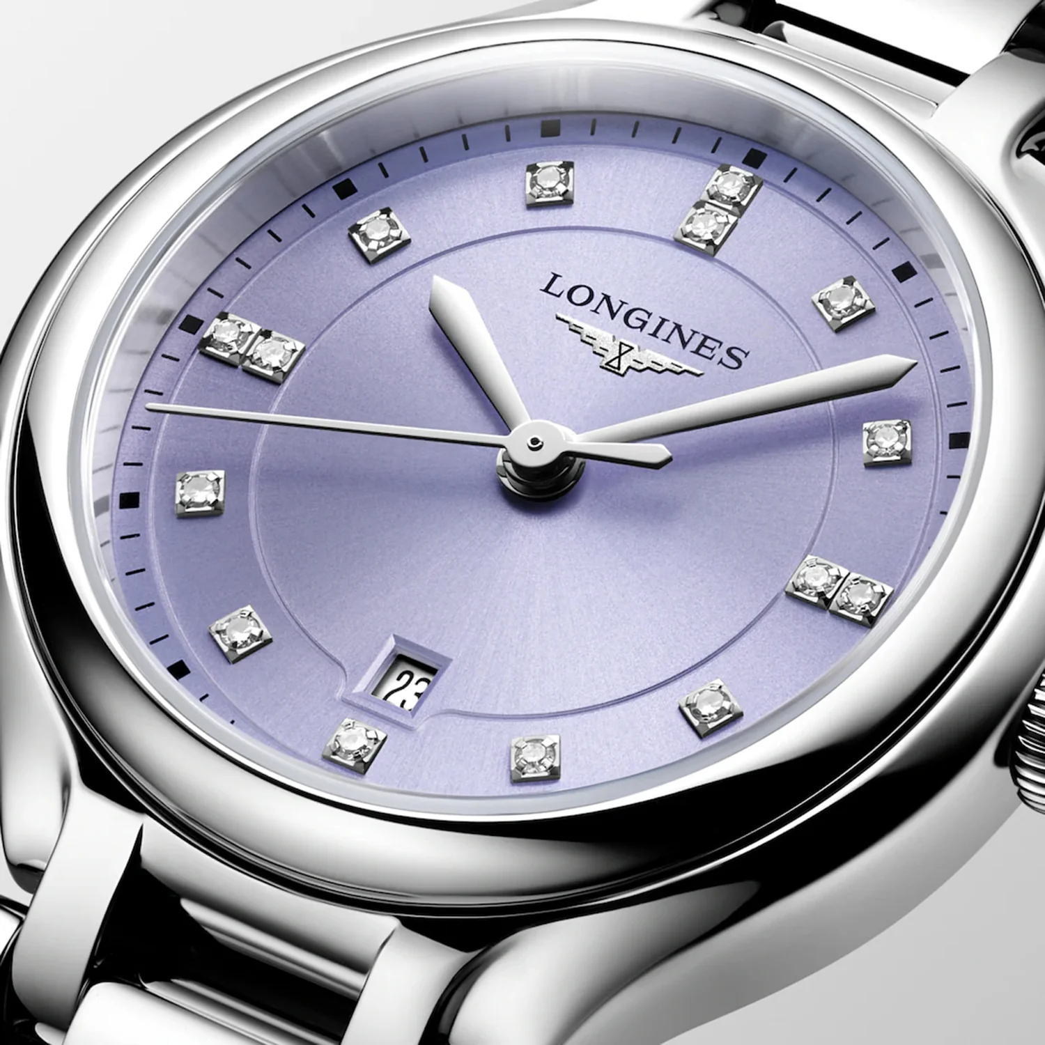 Primaluna Women Quartz Lavender Dial Analog Stainless Steel Watch L81424076 - Image 2