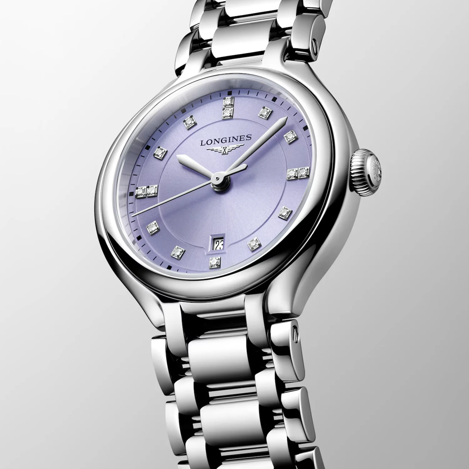 Primaluna Women Quartz Lavender Dial Analog Stainless Steel Watch L81424076 - Image 3