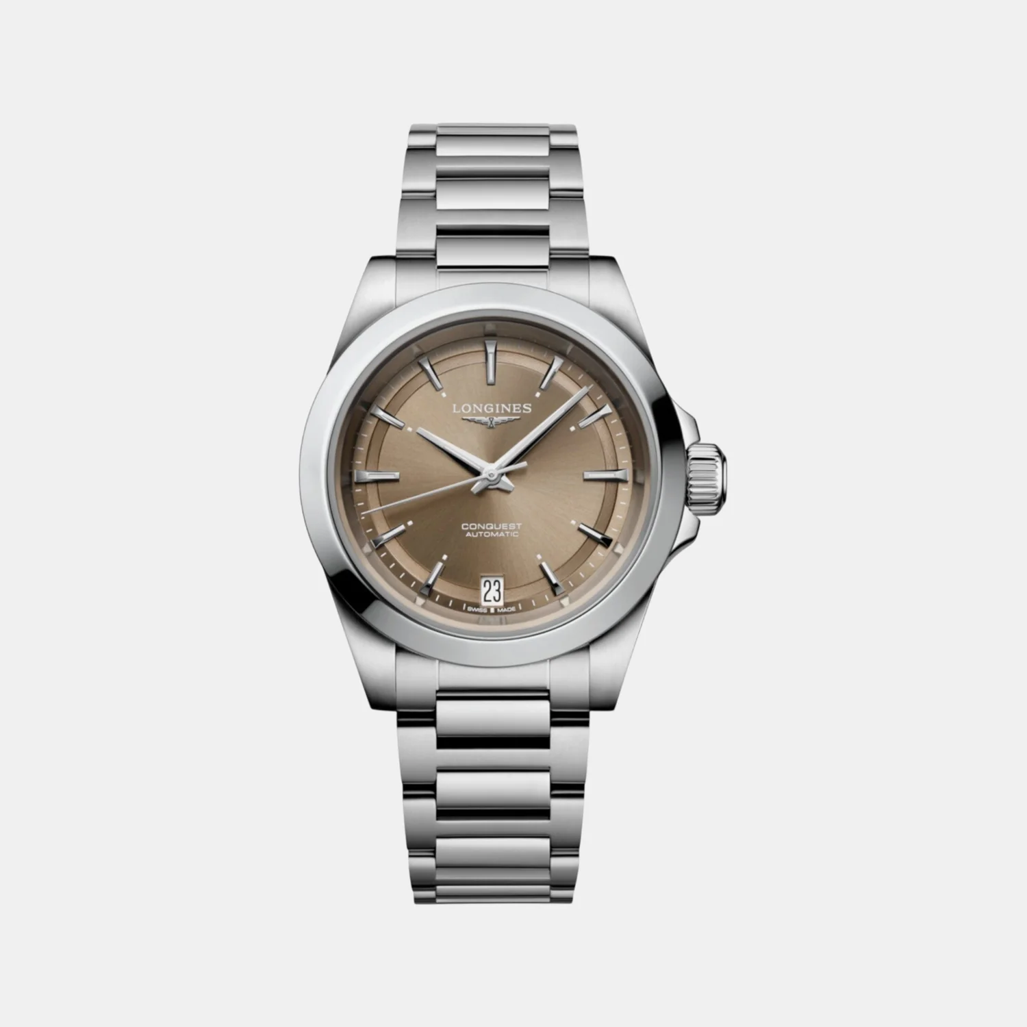 Women Automatic Brown Dial Analog Stainless Steel Watch L34304626