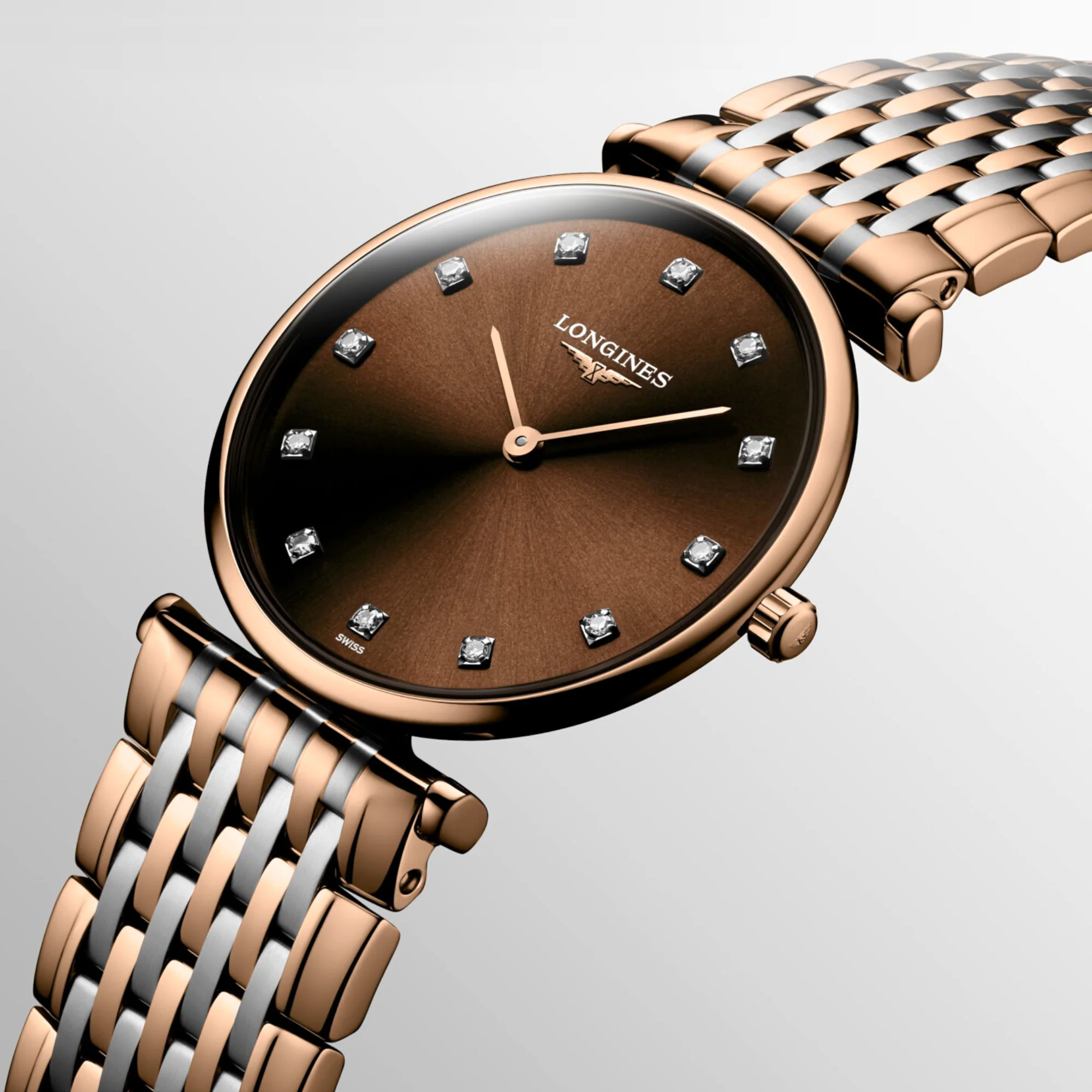 Women Quartz Brown Dial Analog Stainless Steel Watch L45121677 - Image 4