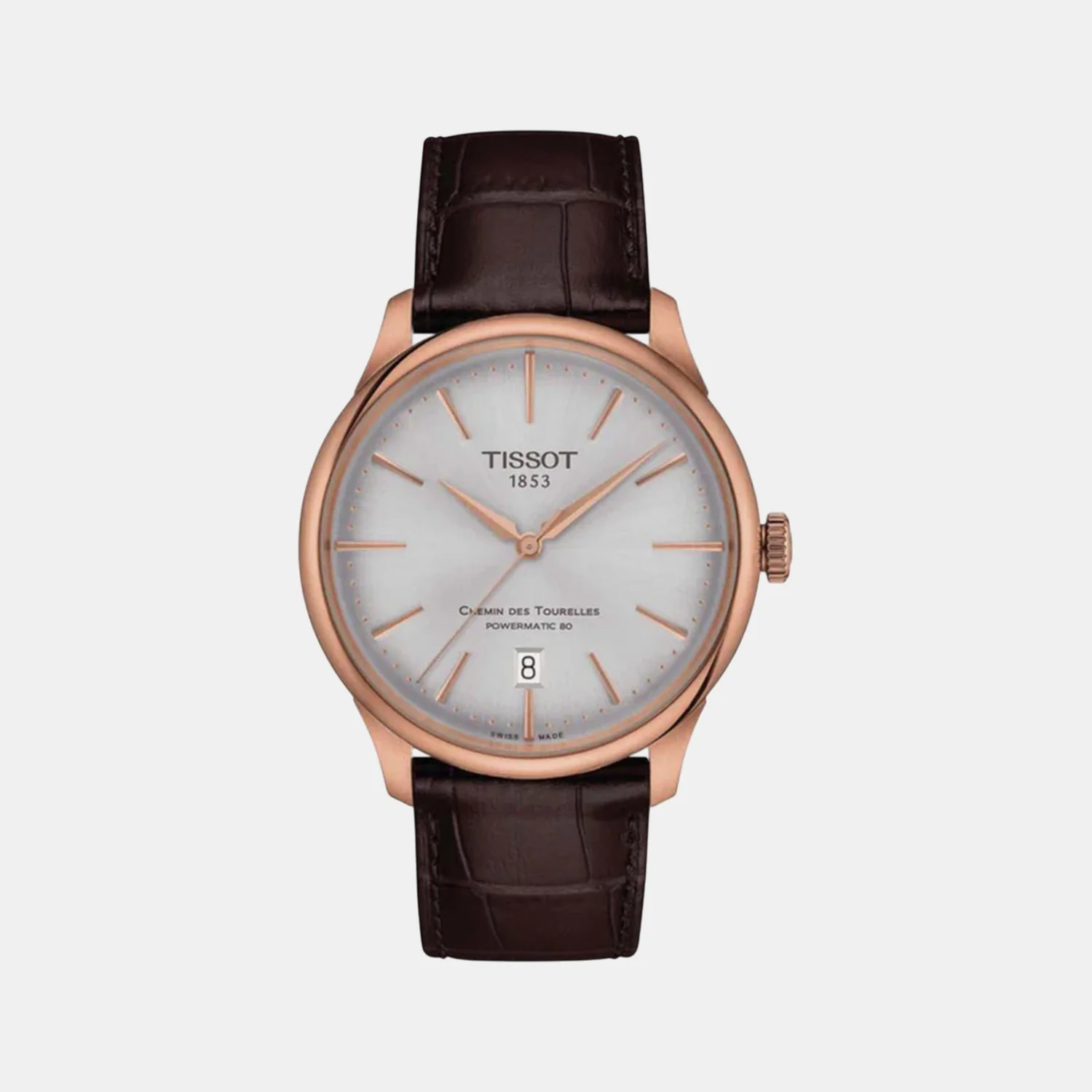 Chemin Des Tourelles Men Automatic Leather Watch T1398073603100