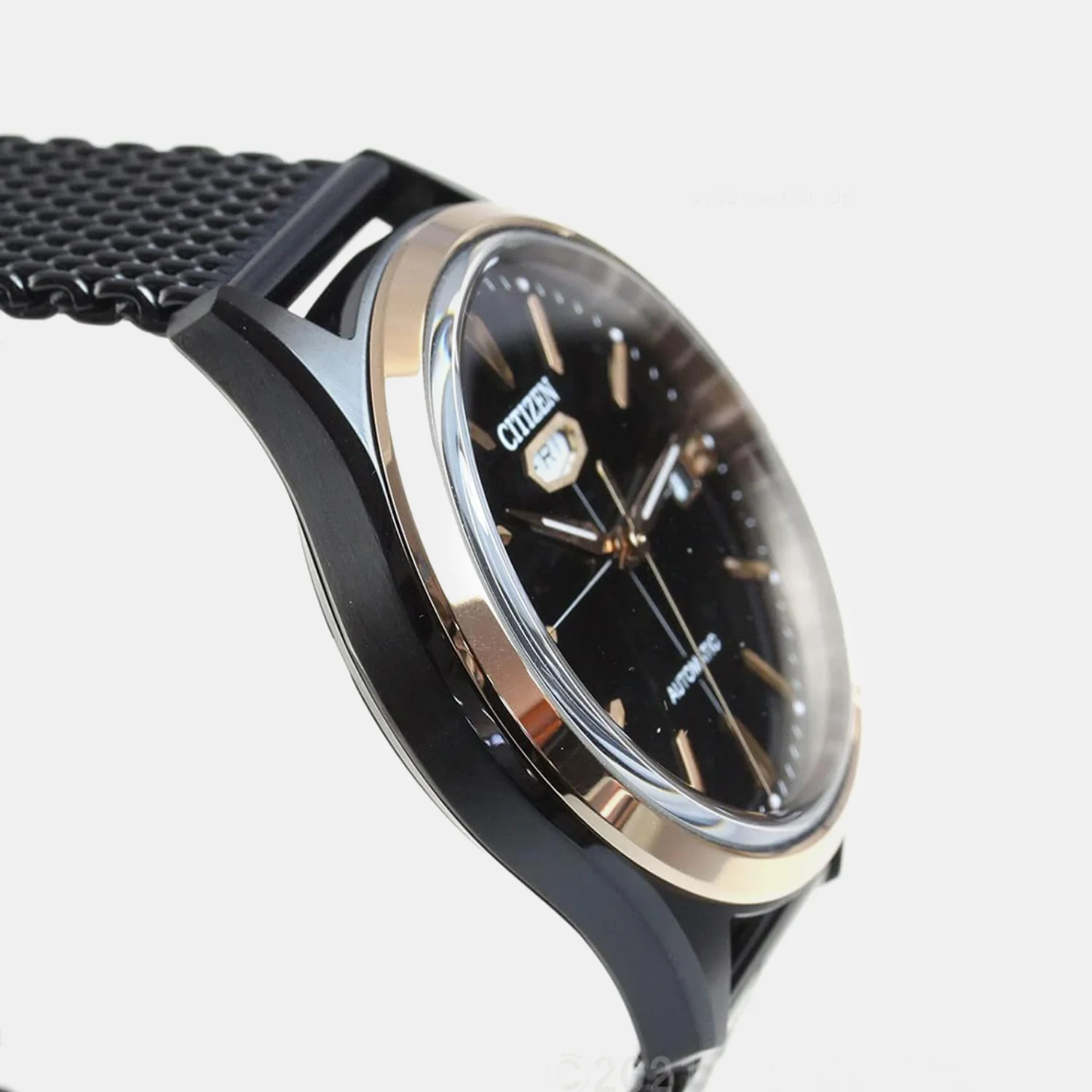 Men Automatic Black Dial Analog Stainless Steel Watch NH8396-82E - Image 2