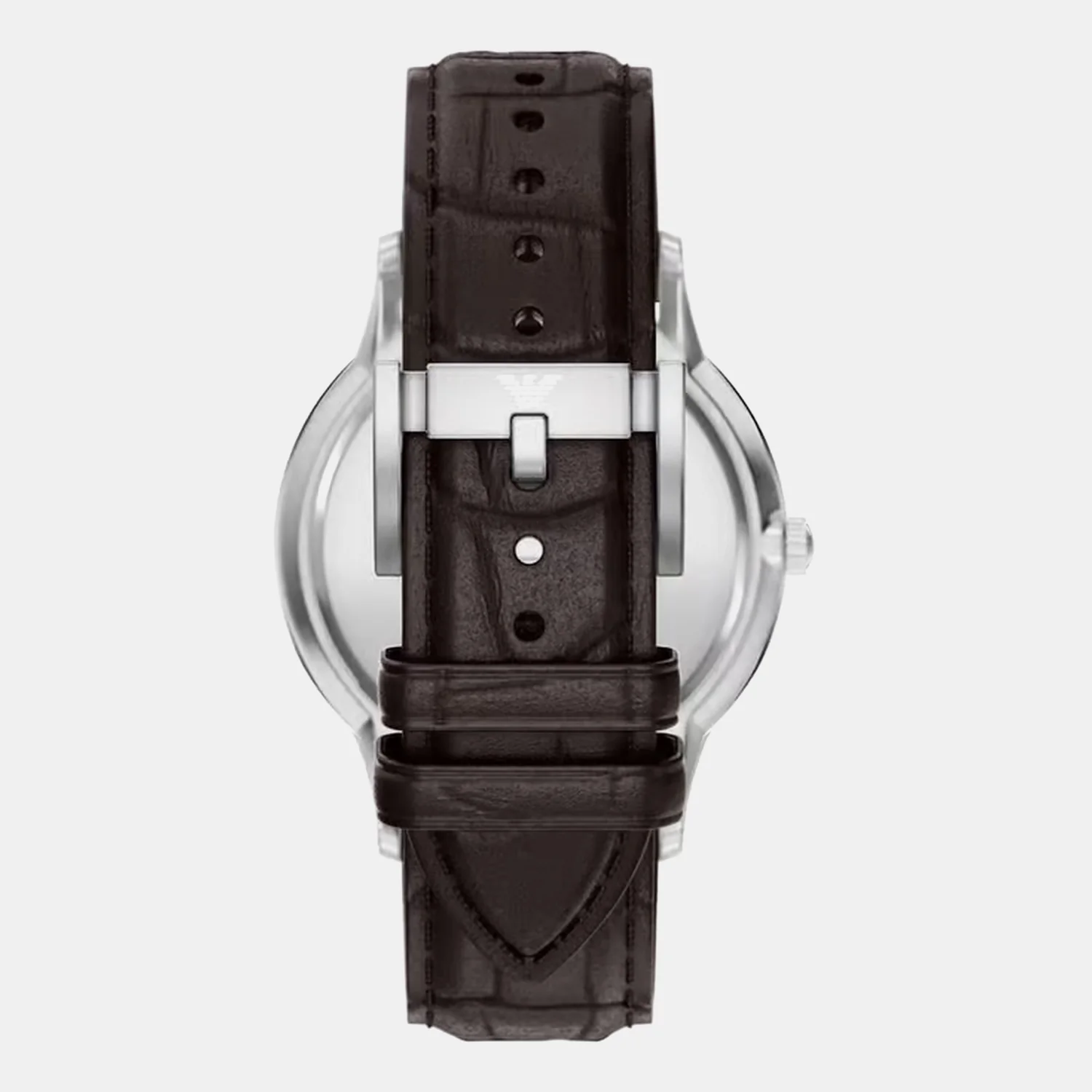 Men Quartz Beige Dial Analog Leather Watch AR11783 - Image 3