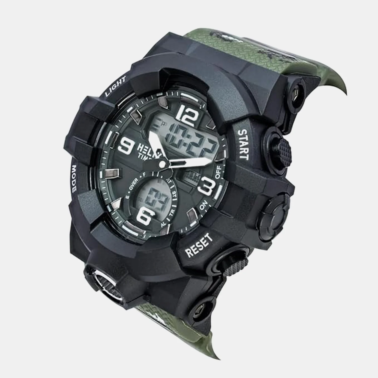 Men Quartz Black Dial Analog-Digital Silicone Watch TWESK7701T - Image 2