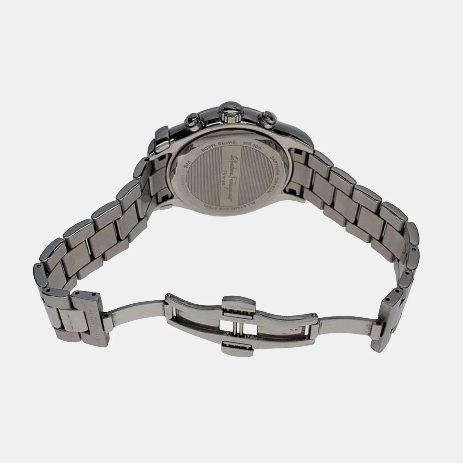 Men Quartz Black Dial Chronograph Stainless Steel Watch FH6010016 - Image 3