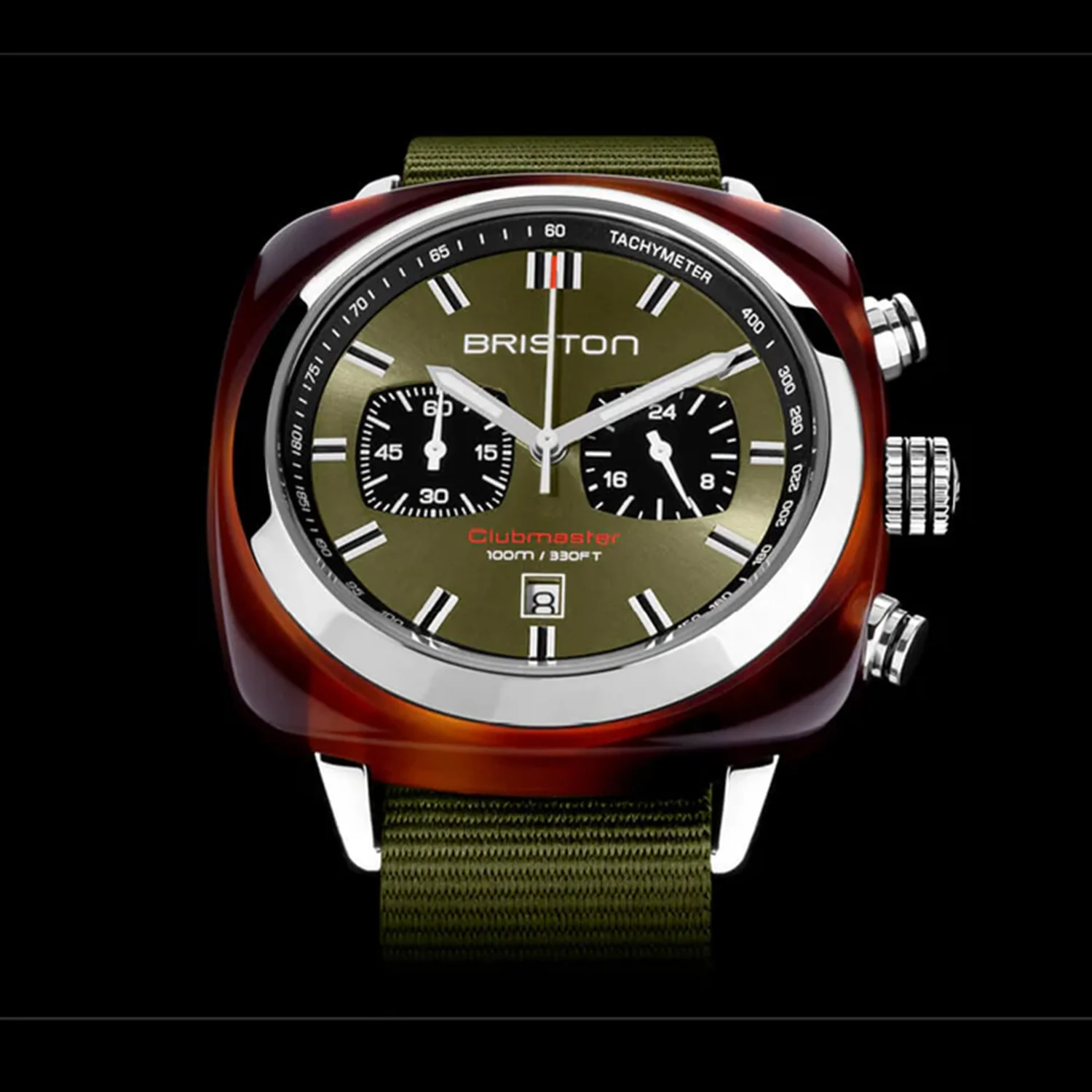 Men Quartz Olive Green Dial Analog NATO Watch 20142.SA.TS.26.NOL - Image 2