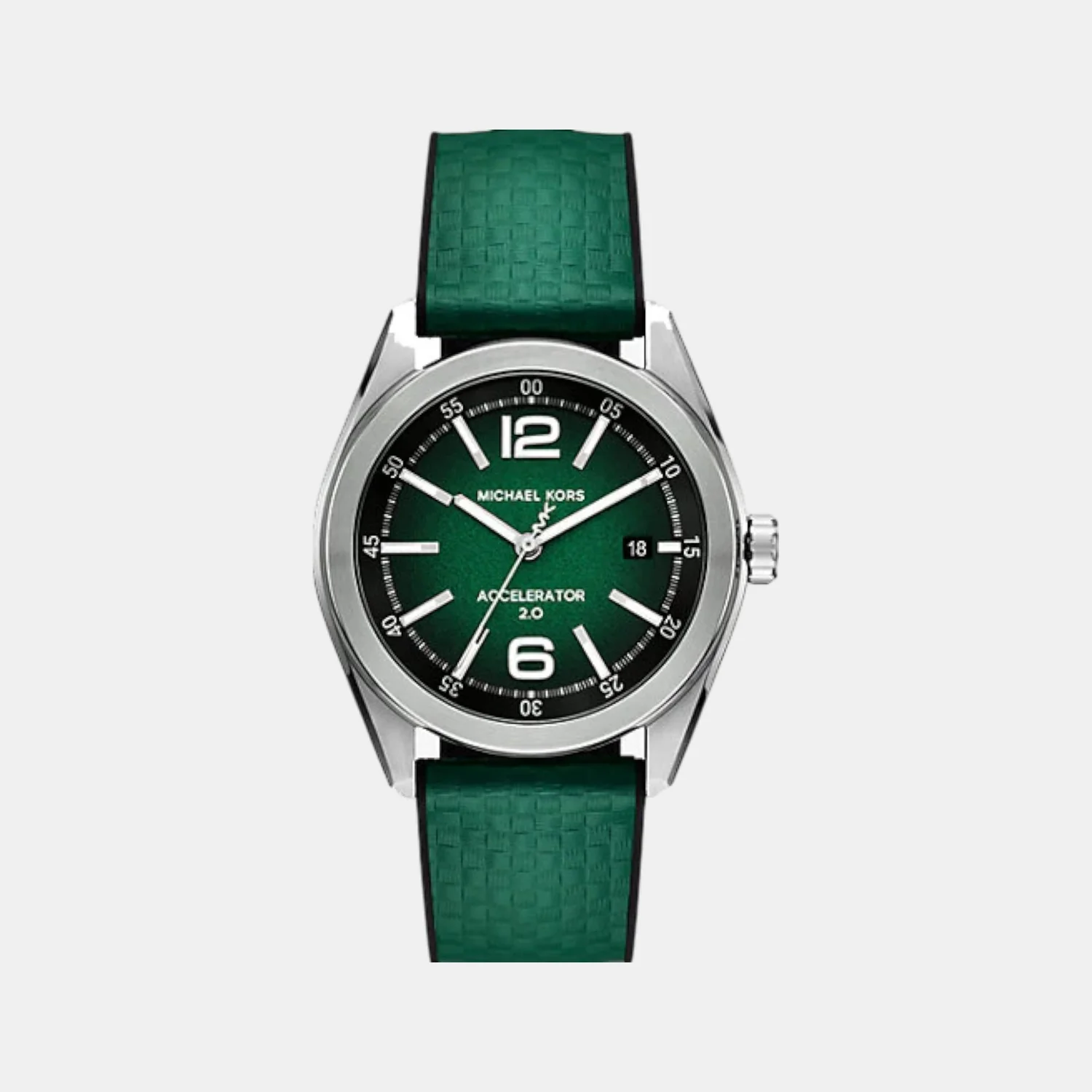 Accelerator 2.0 Men Quartz Green Dial Analog Silicone Watch MK9173