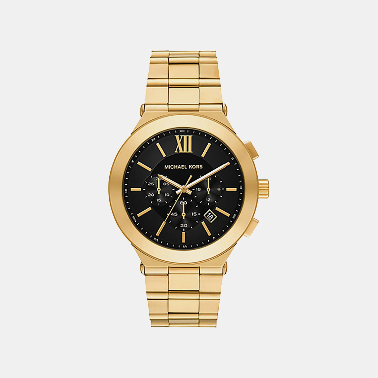 Billie Men Quartz Black Dial Analog Stainless Steel Watch MK9220