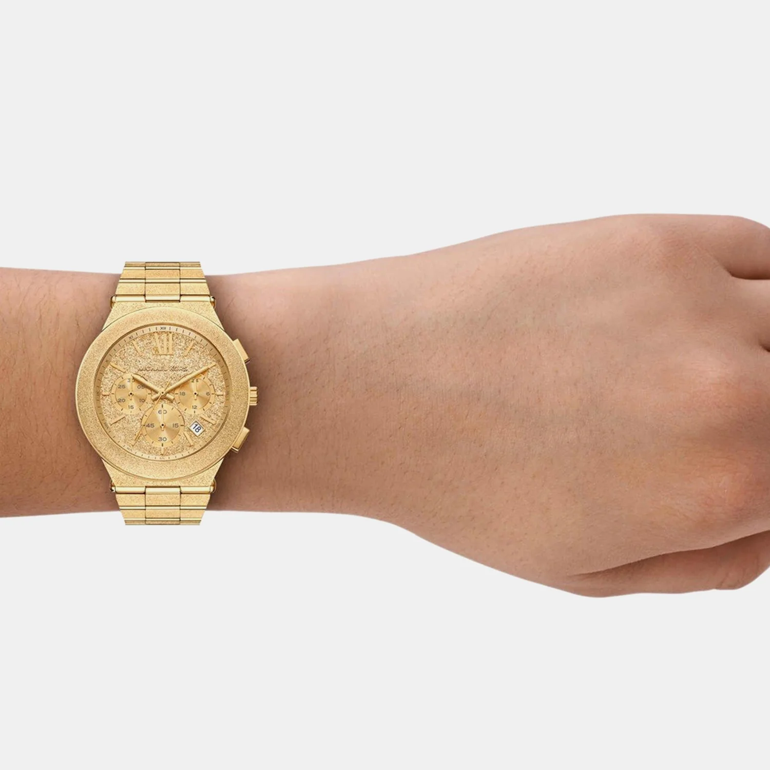 Billie Women Quartz Gold Dial Chronograph Stainless Steel Watch MK7556 - Image 6