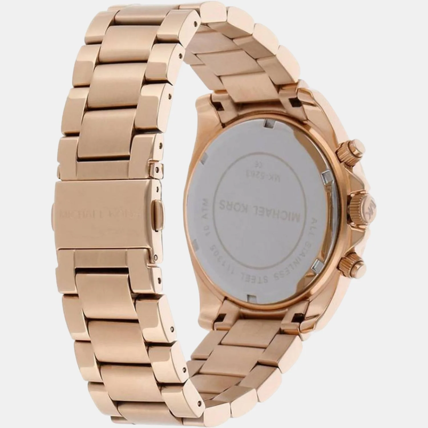 Blair Women Quartz Rose Gold Dial Chronograph Stainless Steel Watch MK5263 - Image 2